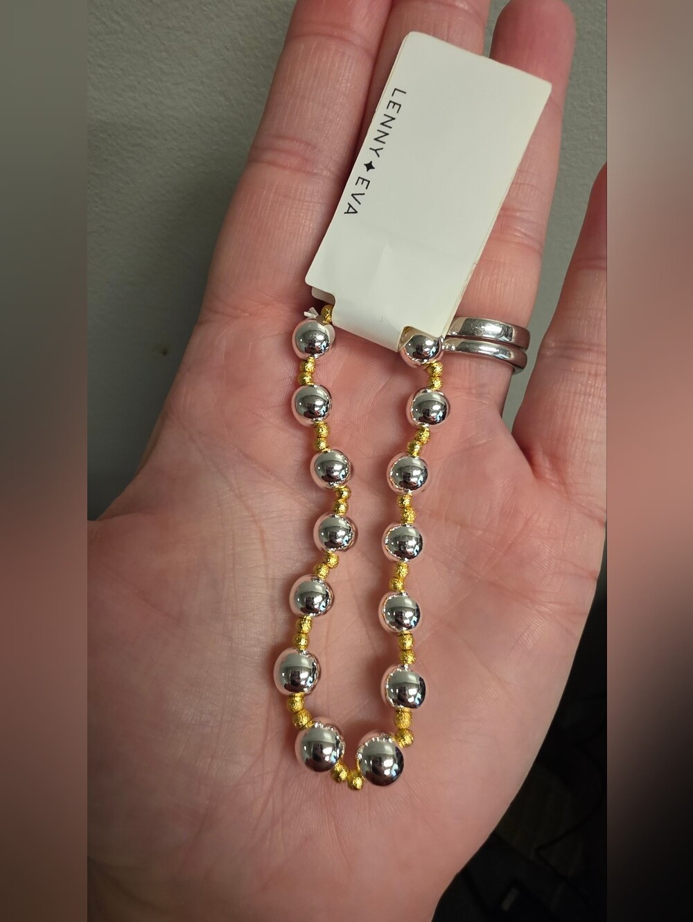 NWT Lenny & Eva “Sprinkle Kindness Like Confetti” Beaded Stretch Bracelet